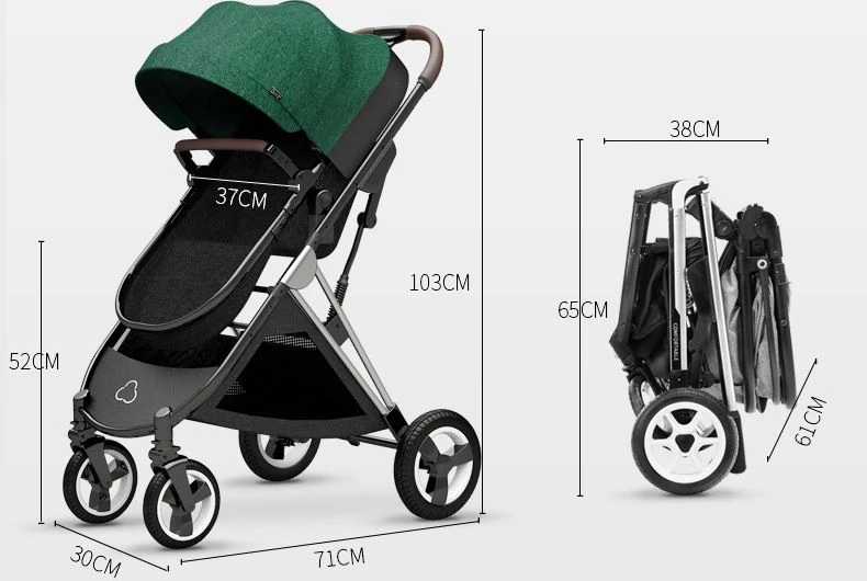 Lightweight portable stroller